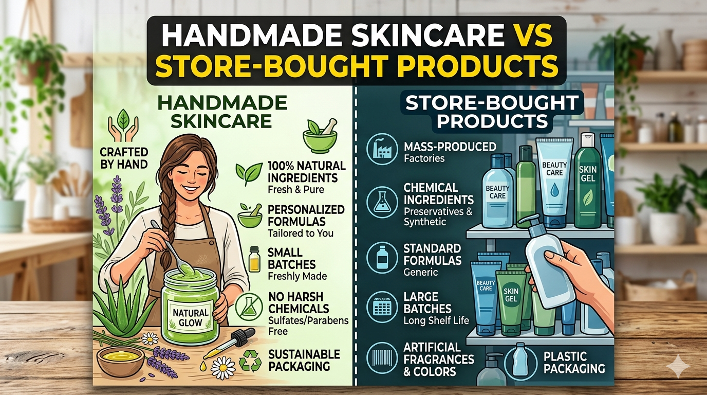 How Handmade Skincare is Different from Store-Bought Products