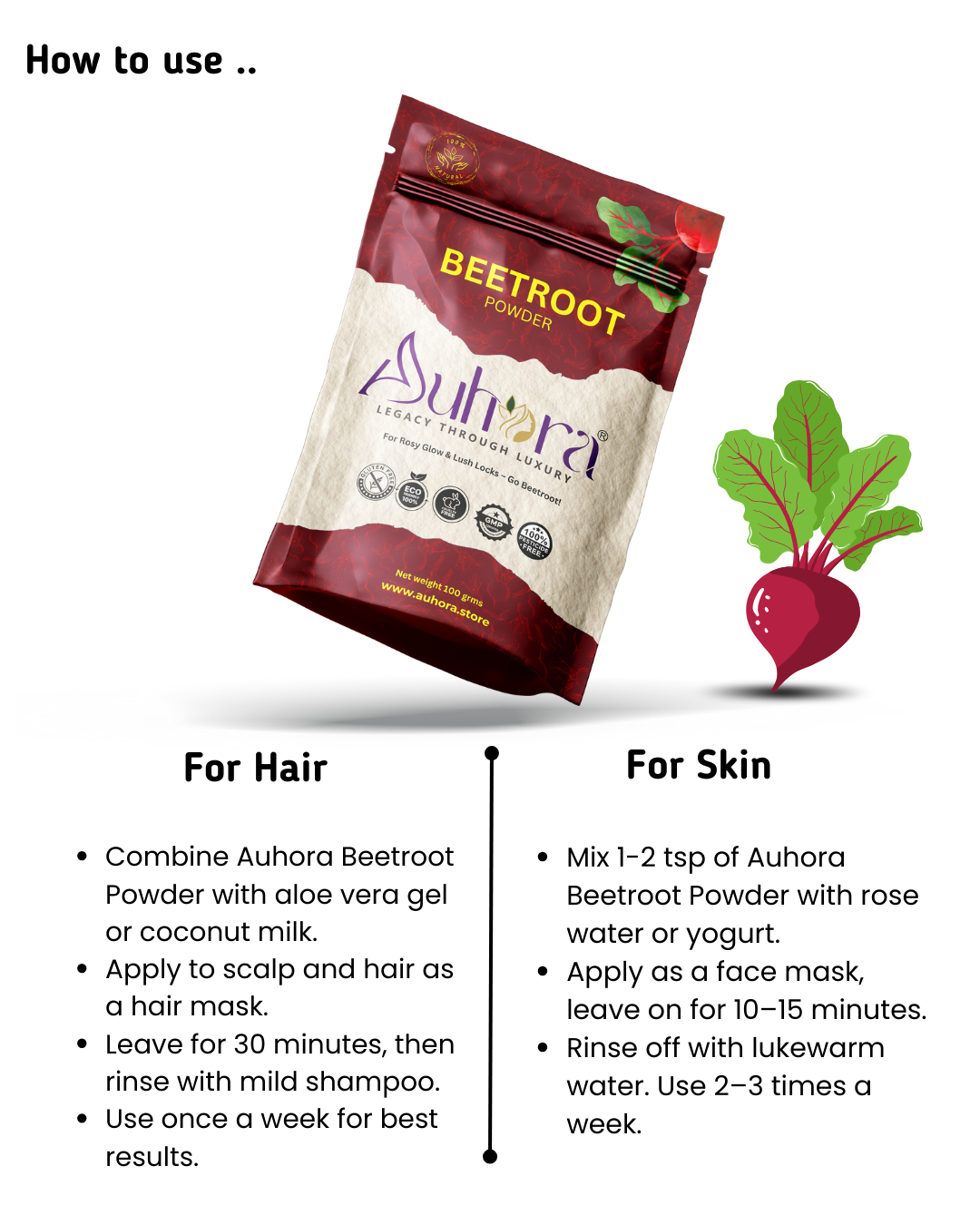 Auhora Beetroot Powder