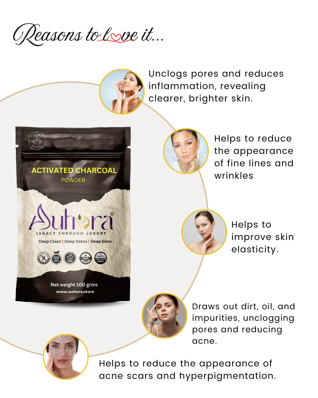 Auhora Activated Charcoal Powder