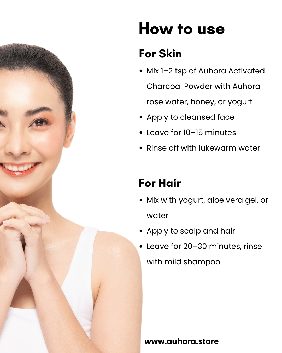 Auhora Activated Charcoal Powder