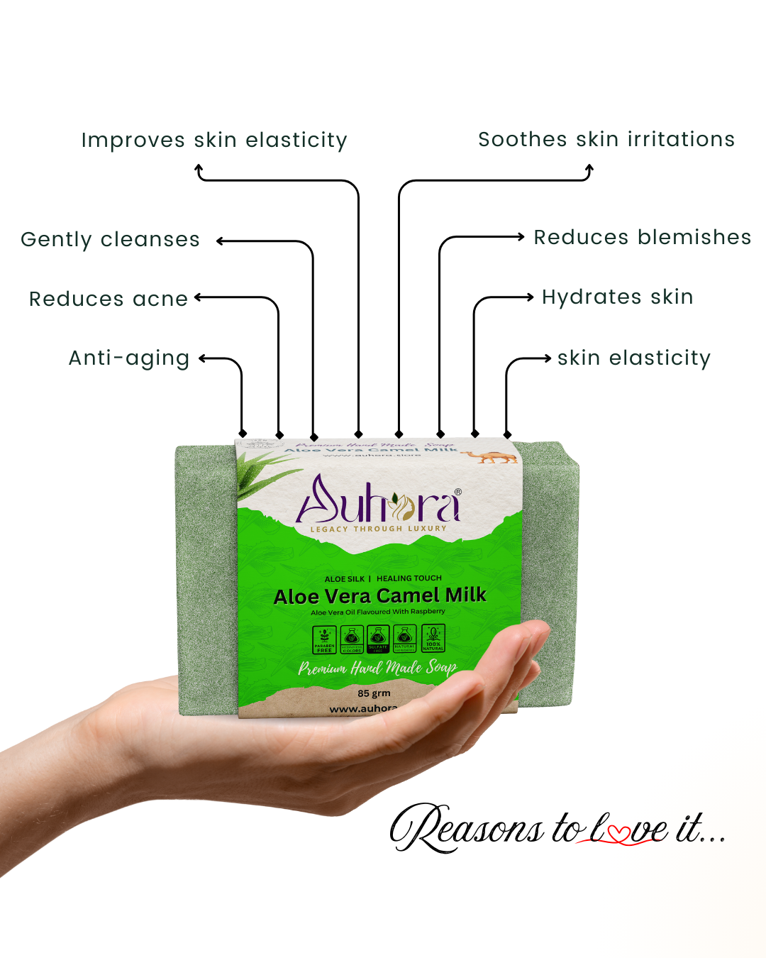 Auhora Aloe Vera Camel Milk Soap