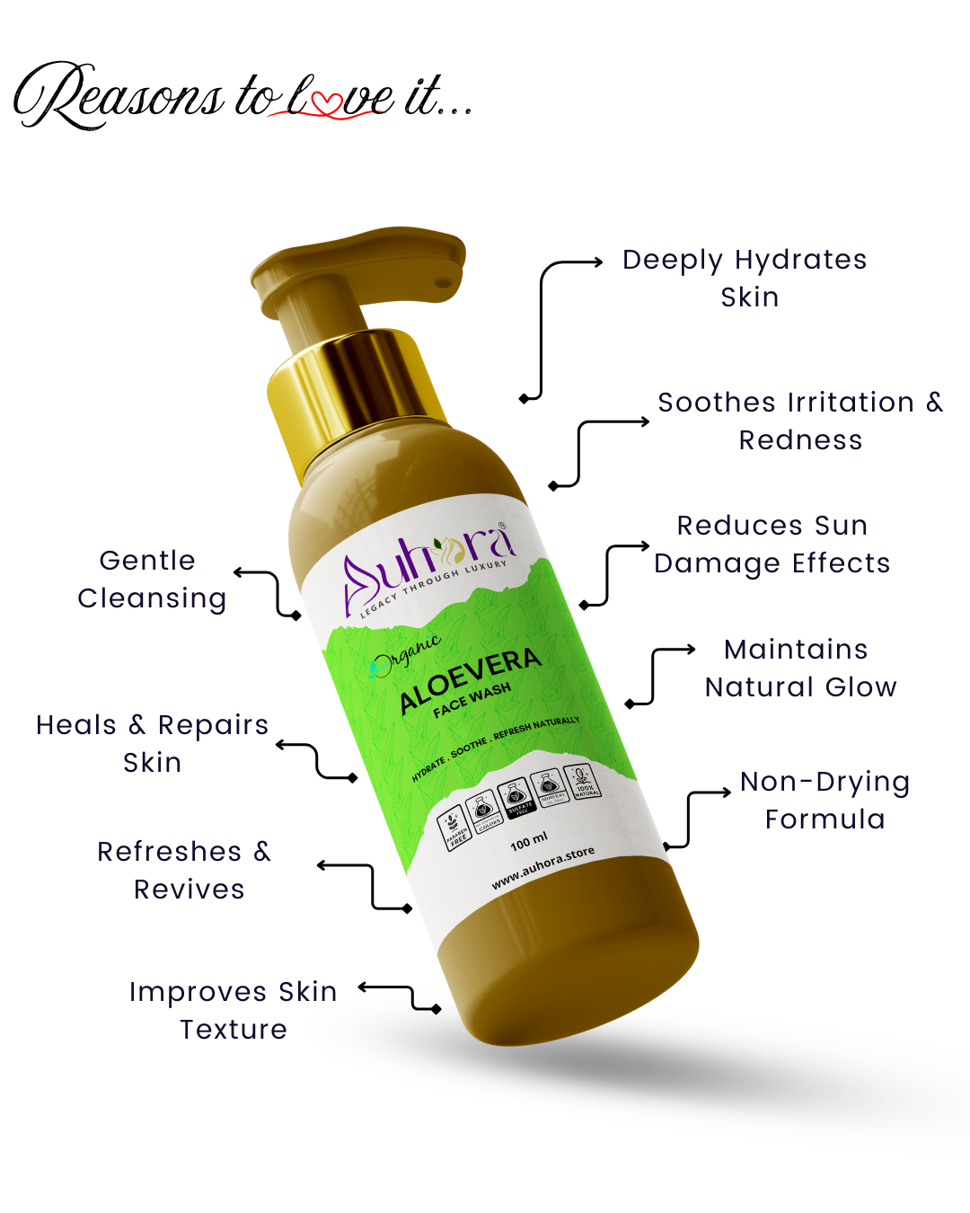 Auhora Aloe Vera Face Wash