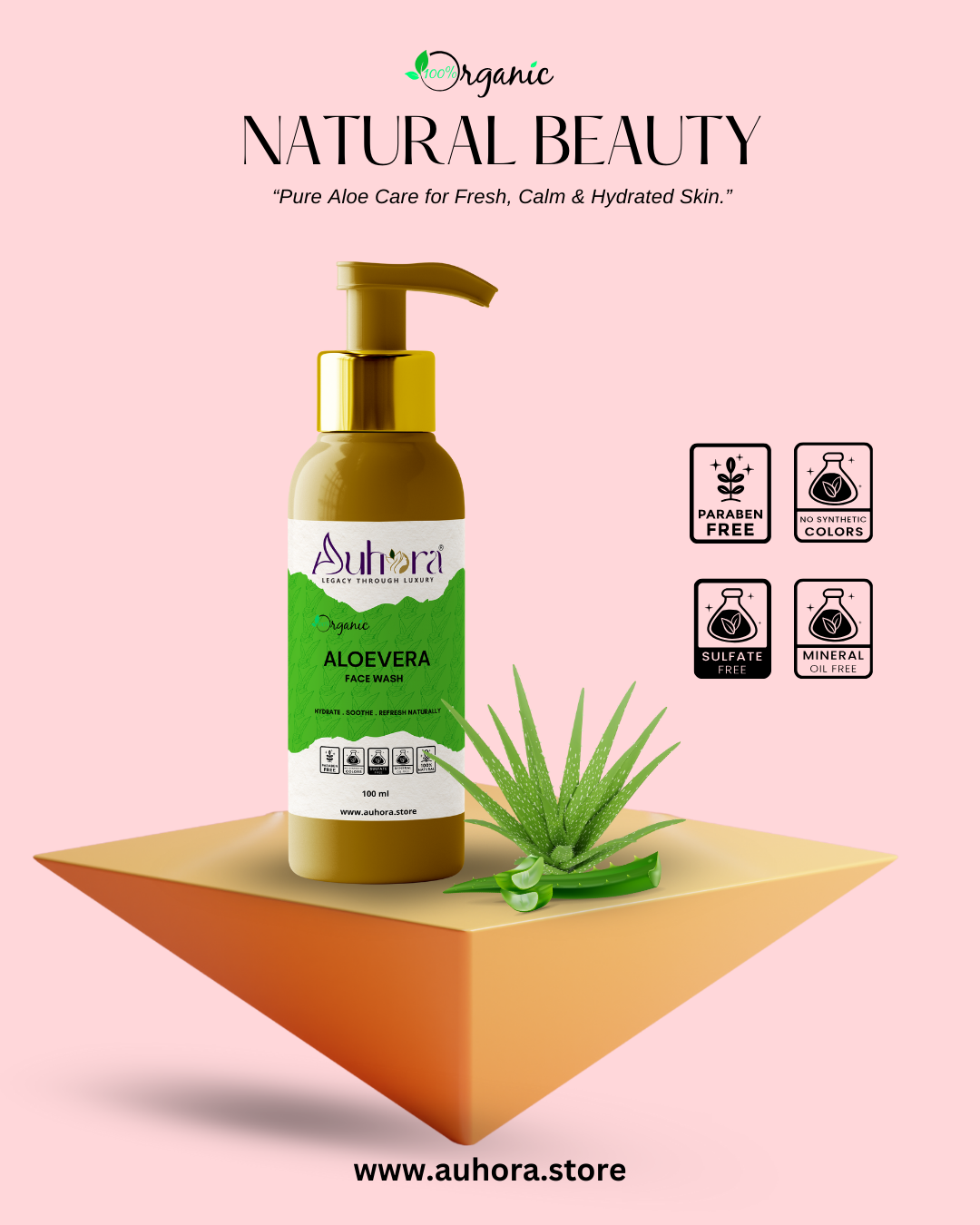 Auhora Aloe Vera Face Wash