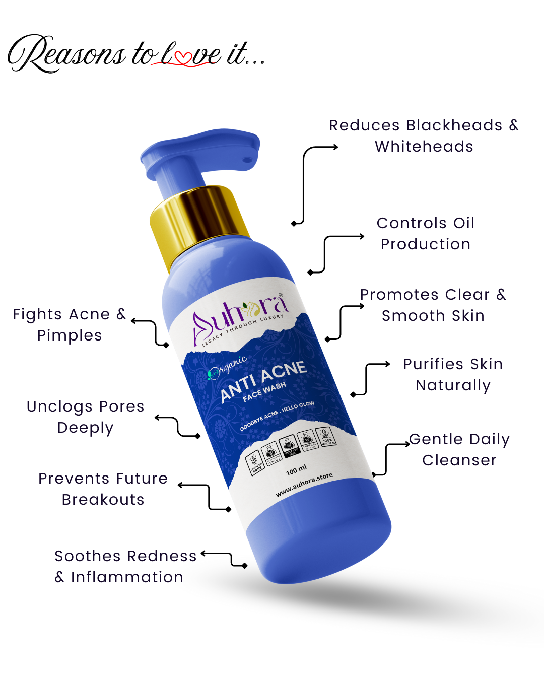 Auhora Anti Acne Face Wash