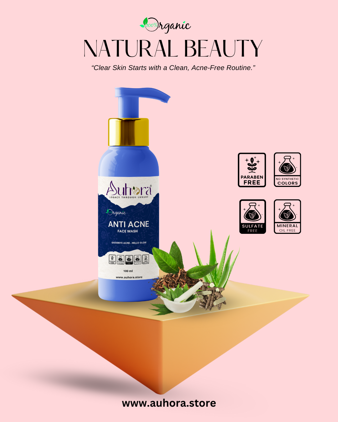 Auhora Anti Acne Face Wash