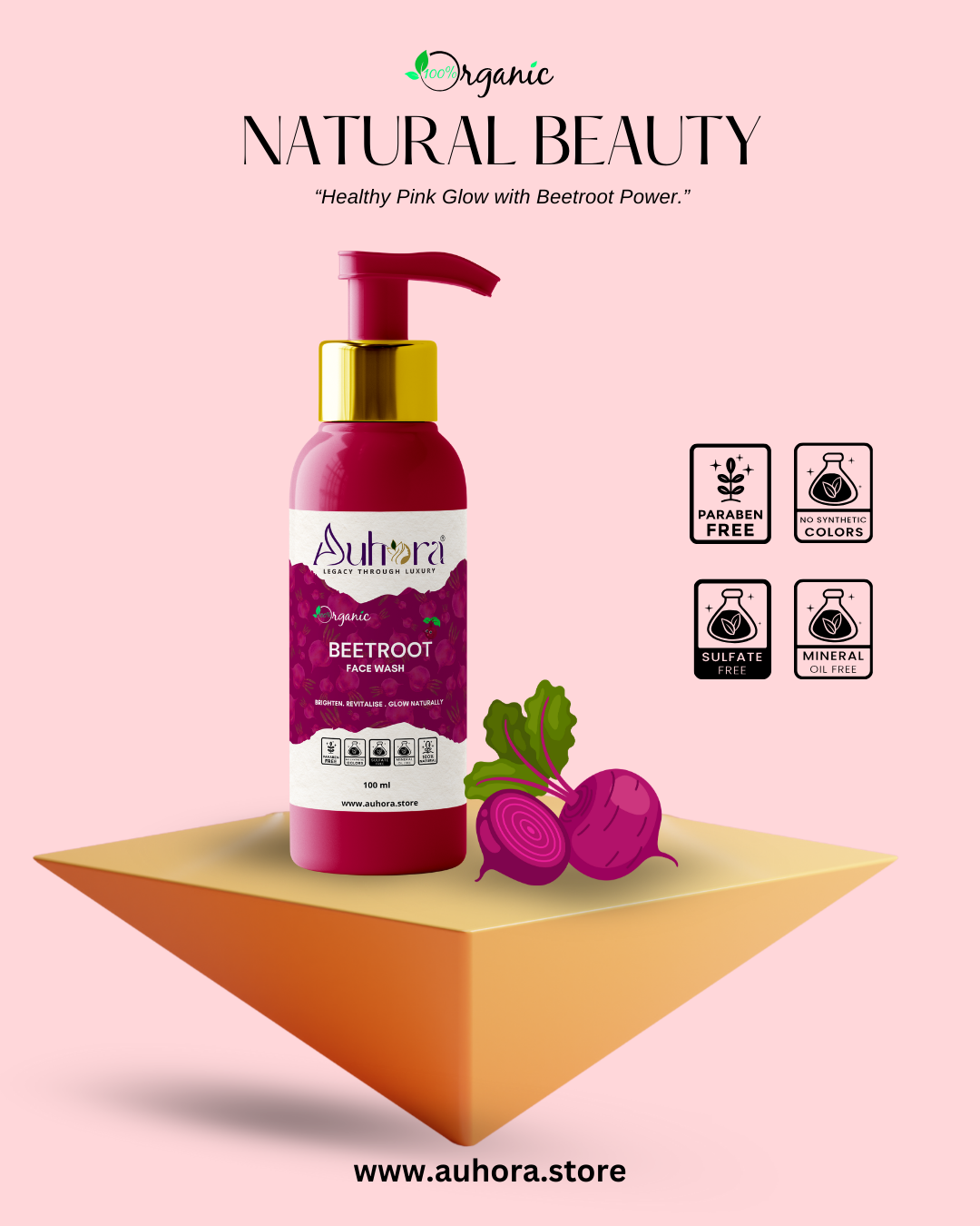 Auhora Beetroot Face Wash