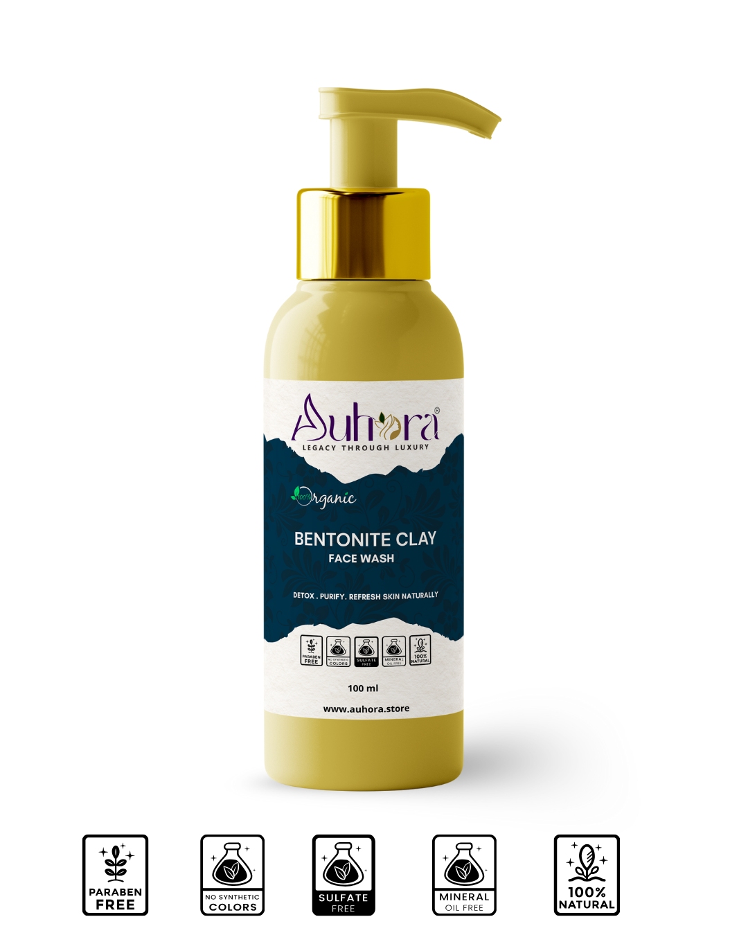 Auhora Bentonite Clay Face Wash