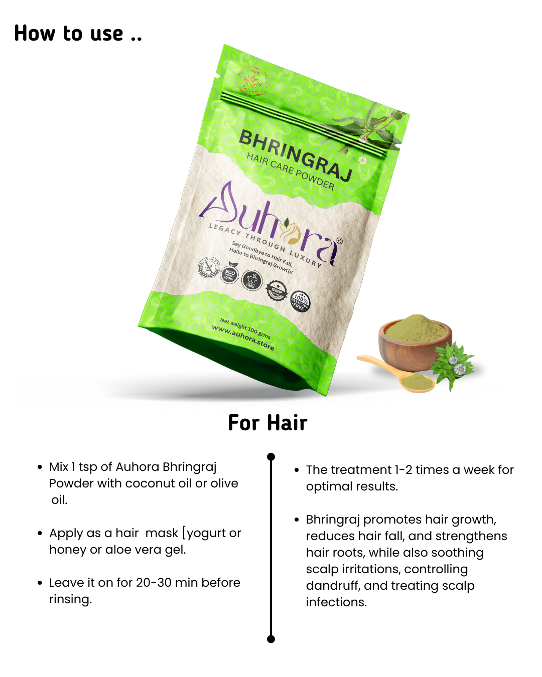 Auhora Bhringraj Powder