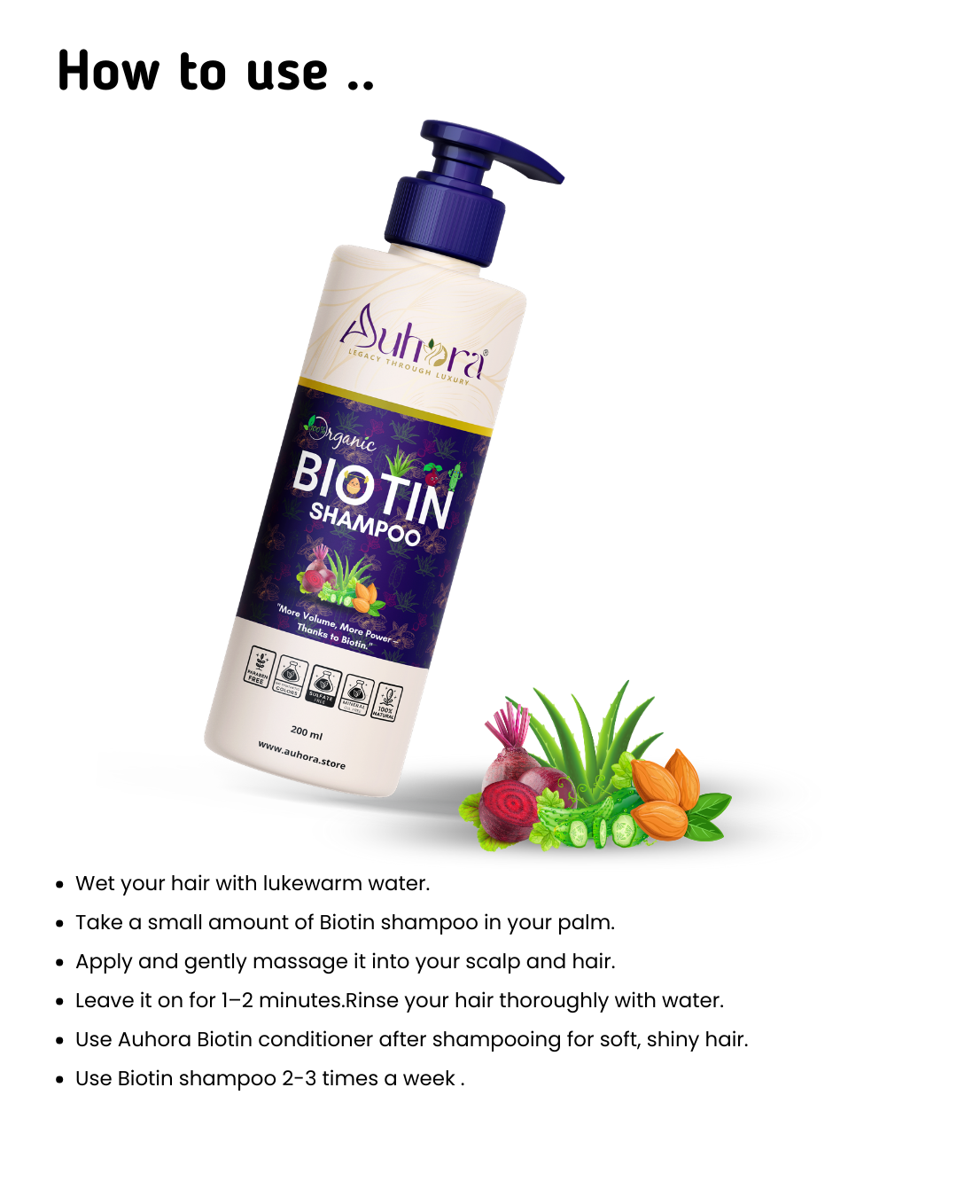 Auhora Biotin Shampoo