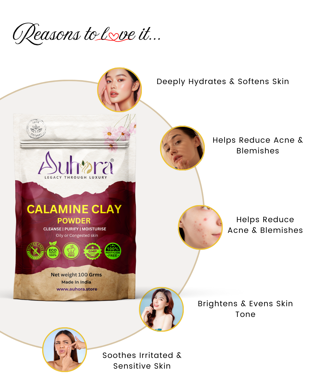 Auhora Calamine Clay Powder