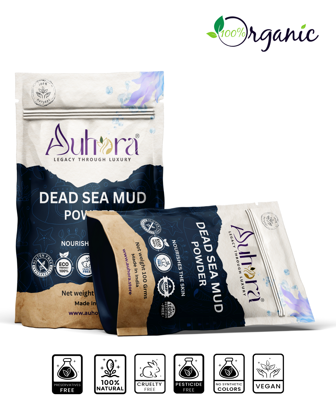 Auhora Dead Sea Mud Powder