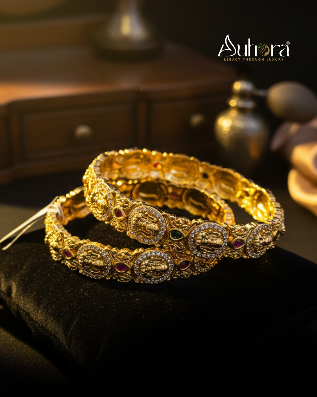 Auhora Antique Temple-Design bangles
