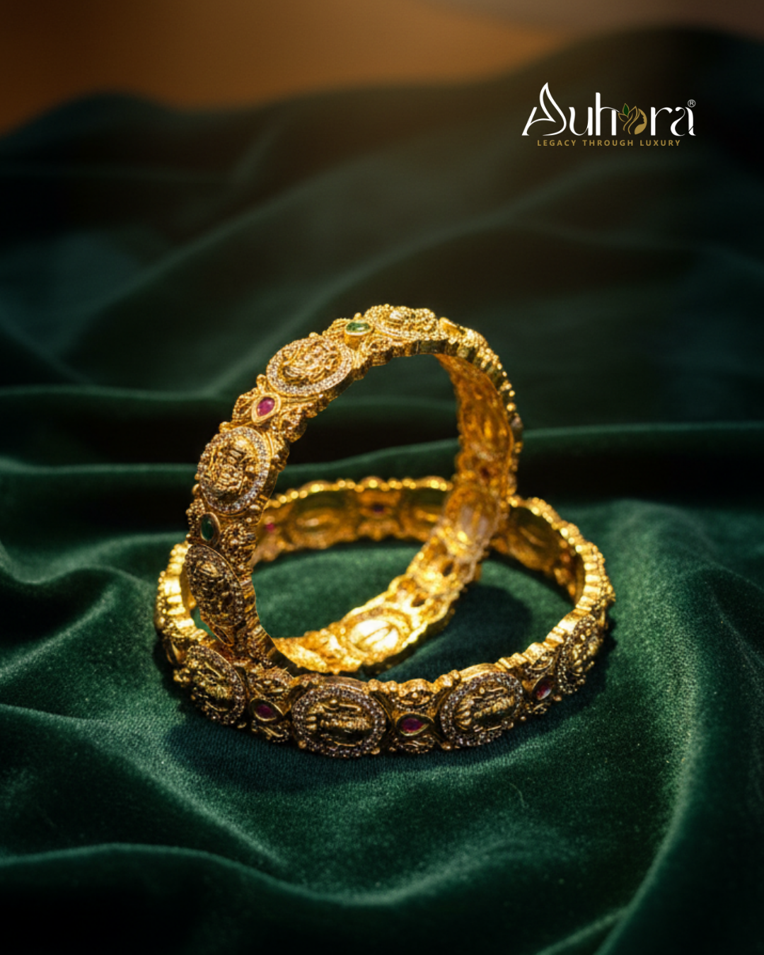 Auhora Antique Temple-Design bangles