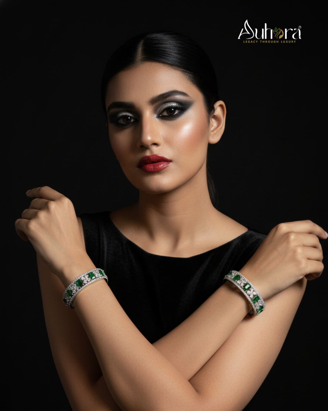 Auhora Emerald Royal Elegance Bangles