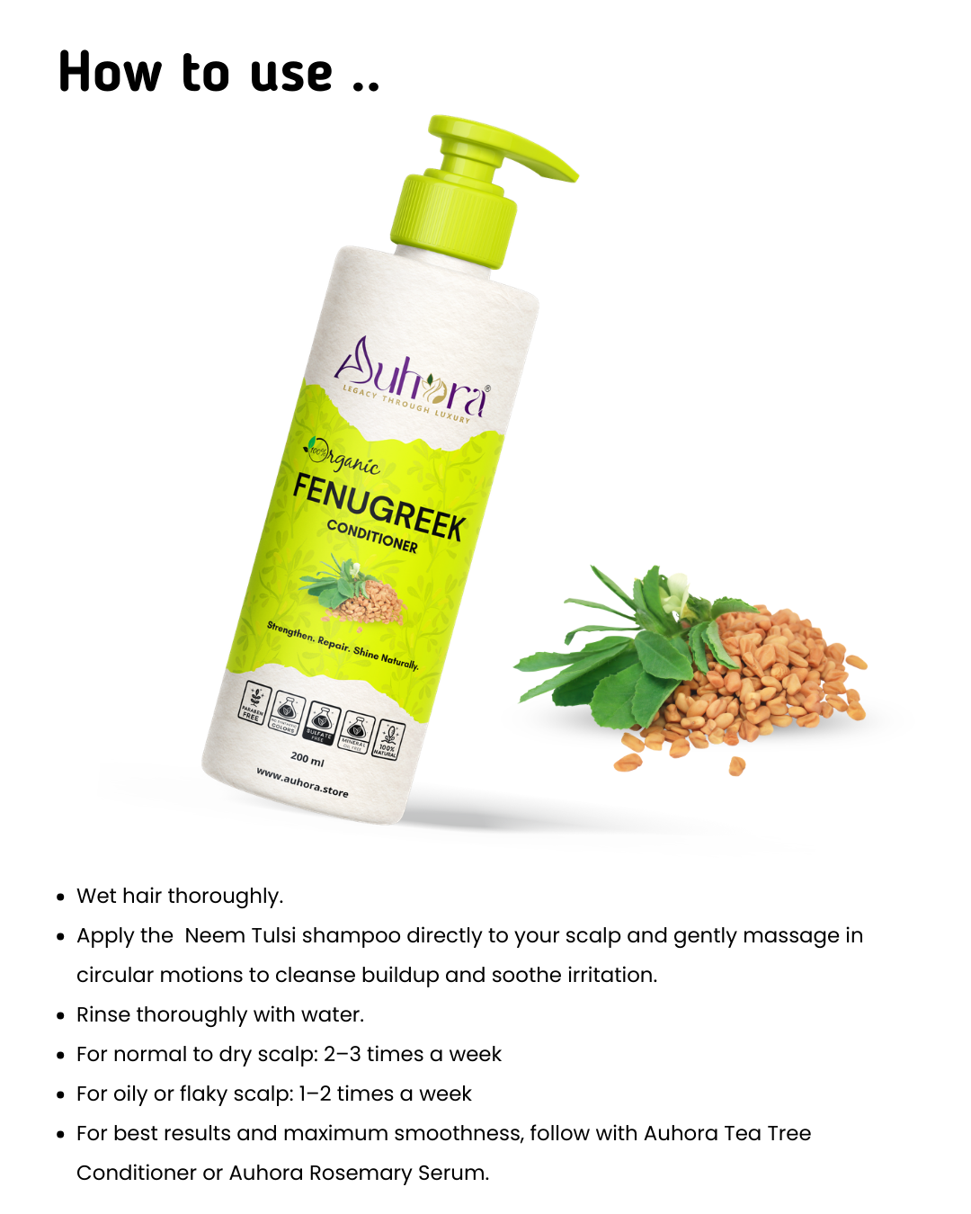 Auhora Fenugreek Conditioner