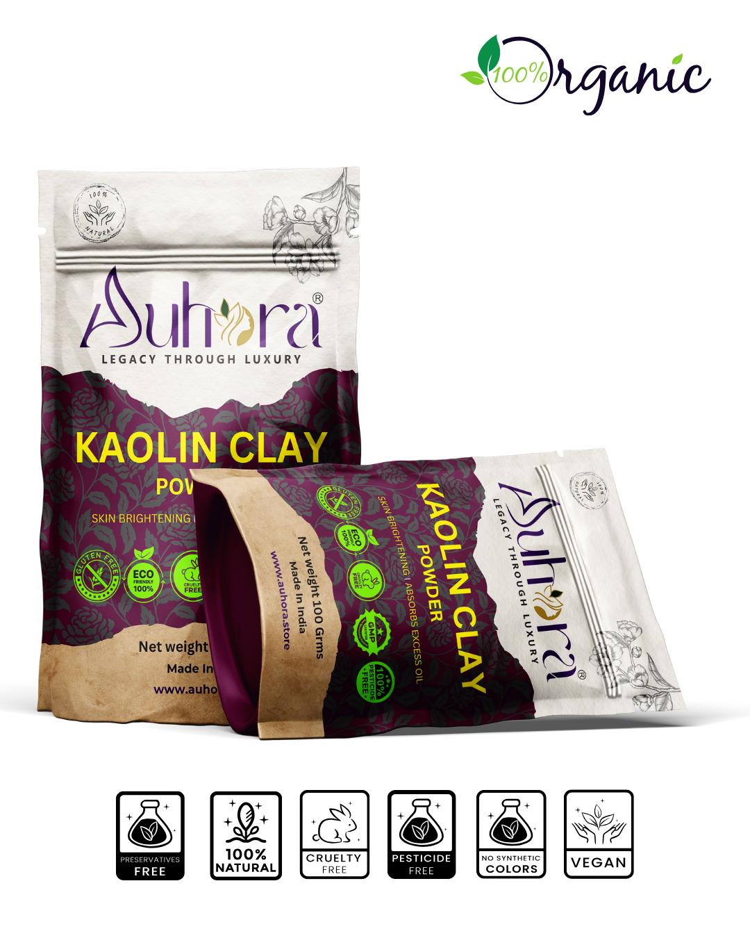 Auhora Kaolin Clay Powder