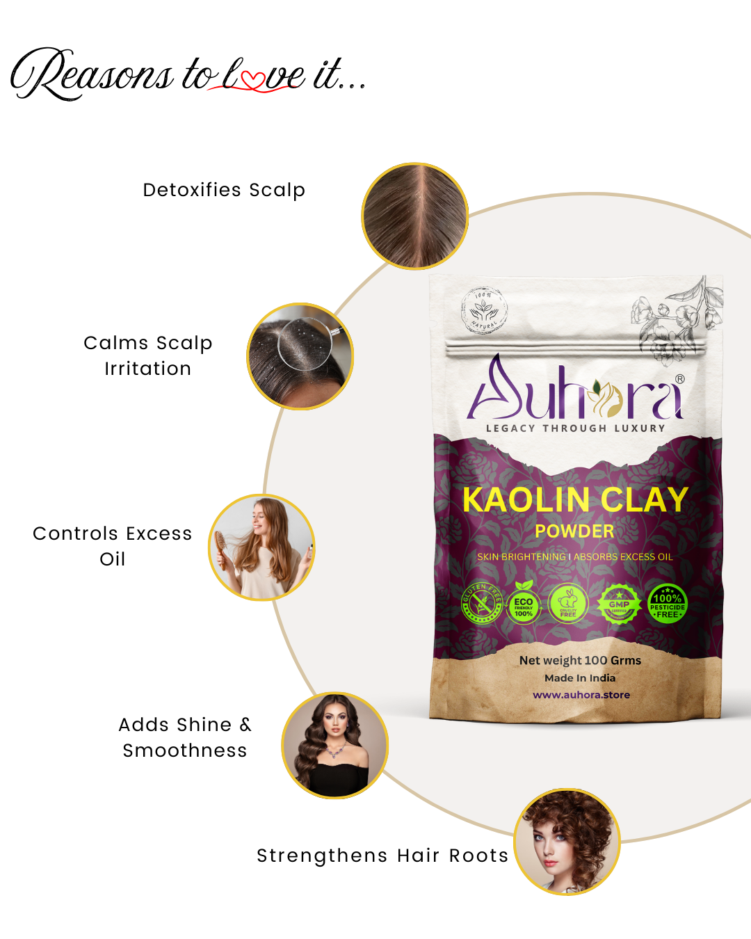 Auhora Kaolin Clay Powder