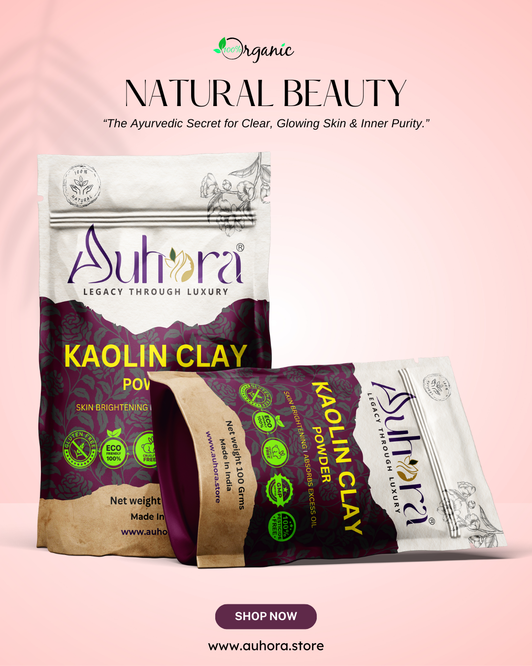 Auhora Kaolin Clay Powder