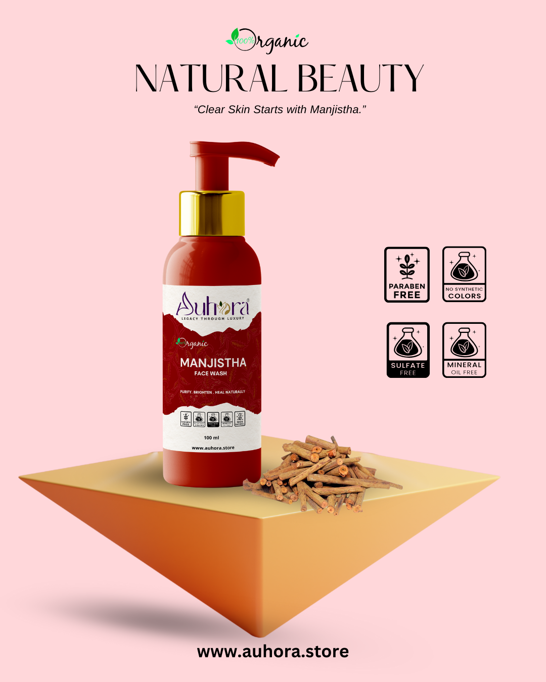 Auhora Manjishtha Face Wash