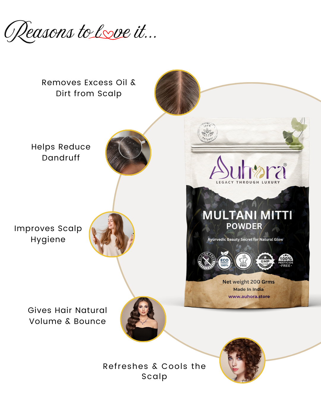 Auhora Multani Mitti (Fuller’s Earth) Powder
