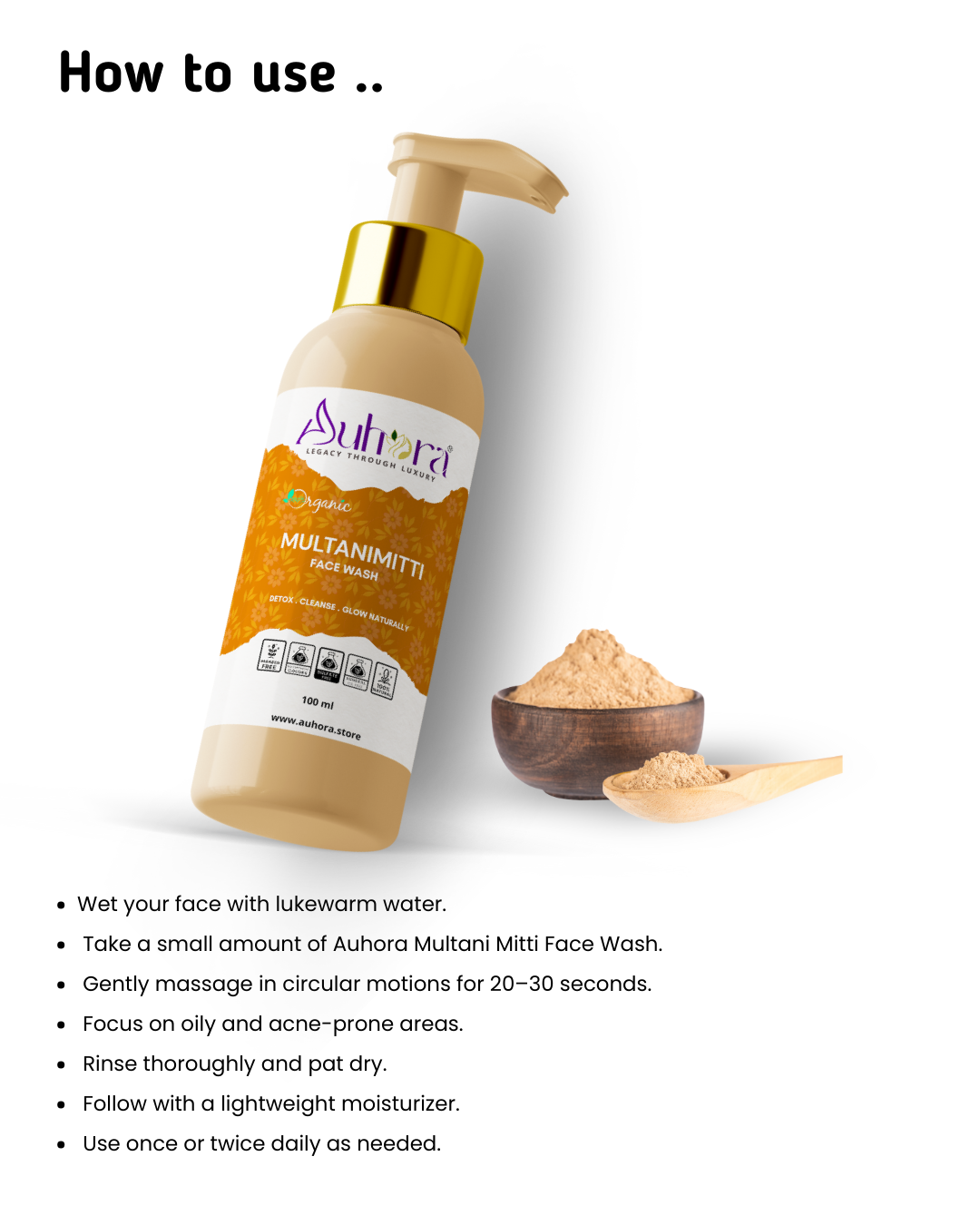 Auhora Multani Mitti Face Wash