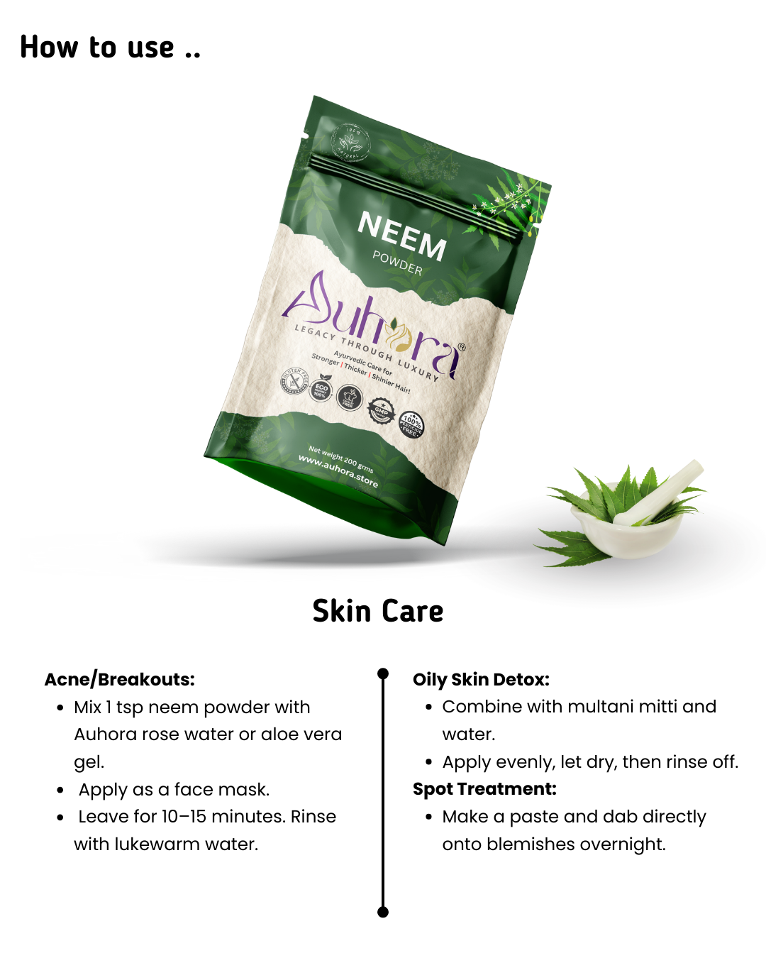 Auhora Neem Powder