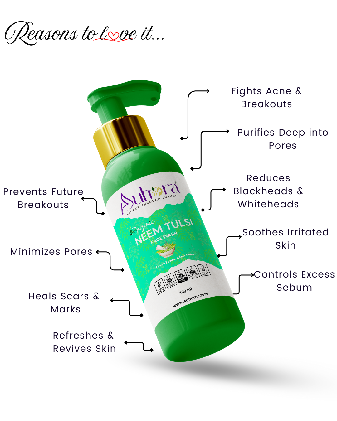 Auhora Neem Tulsi Face Wash