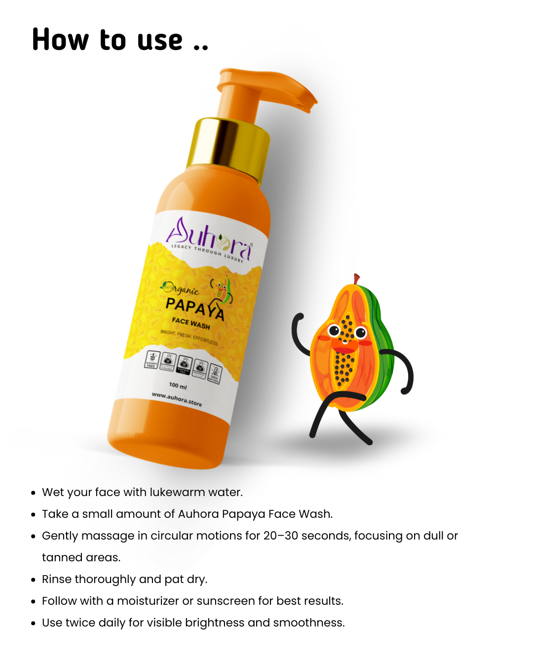Auhora Papaya Face Wash