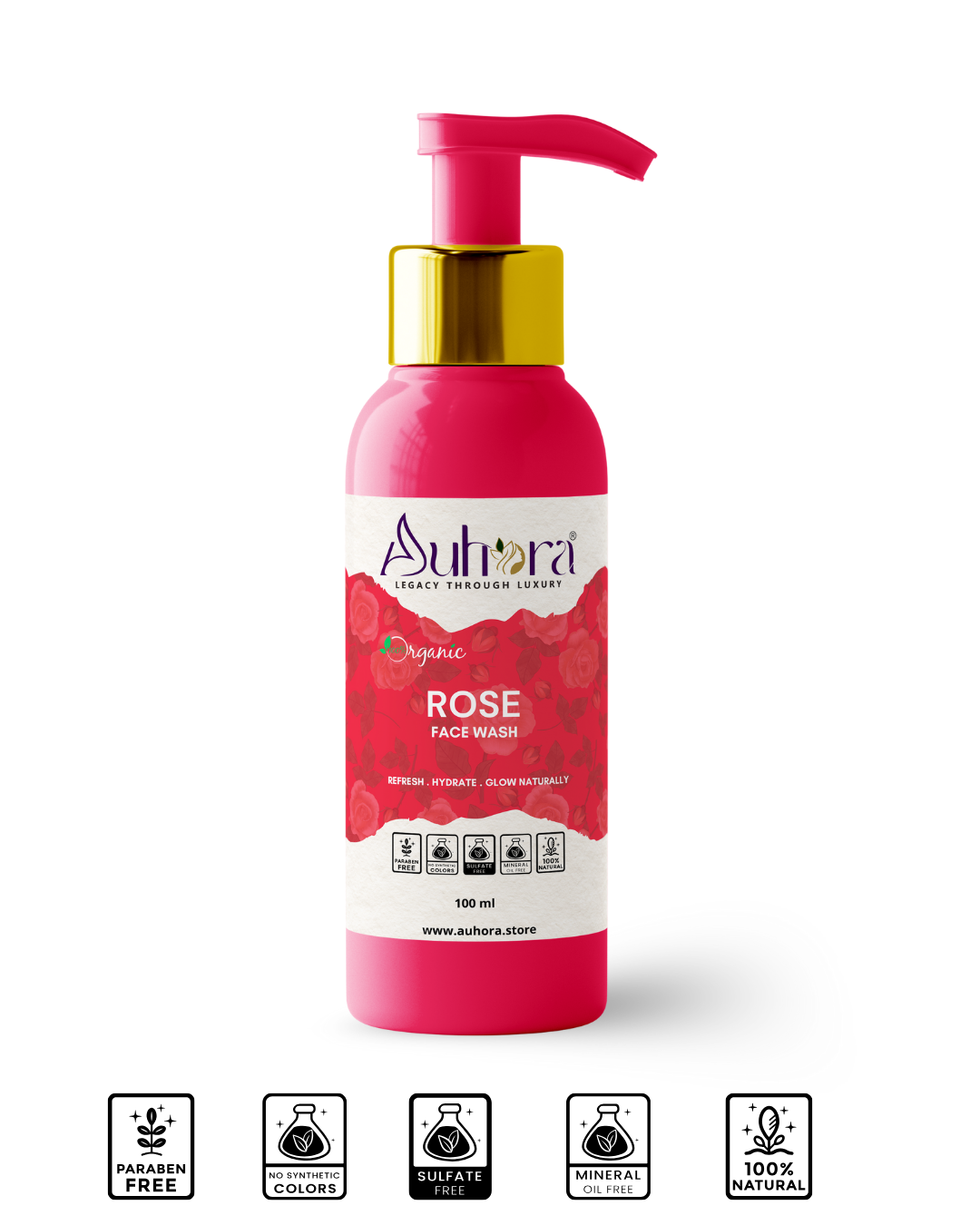Auhora Rose Face Wash