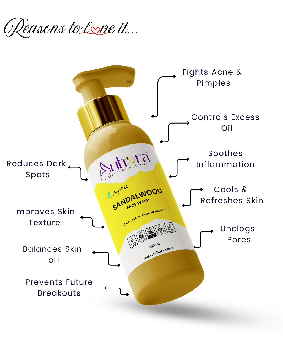 Auhora Sandalwood Face Wash