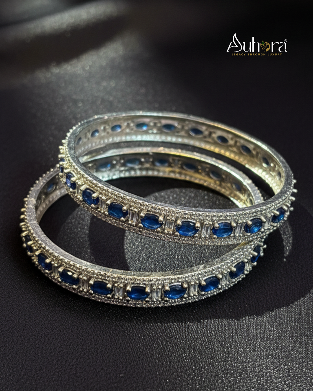 Auhora Sapphire Radiance Bangles