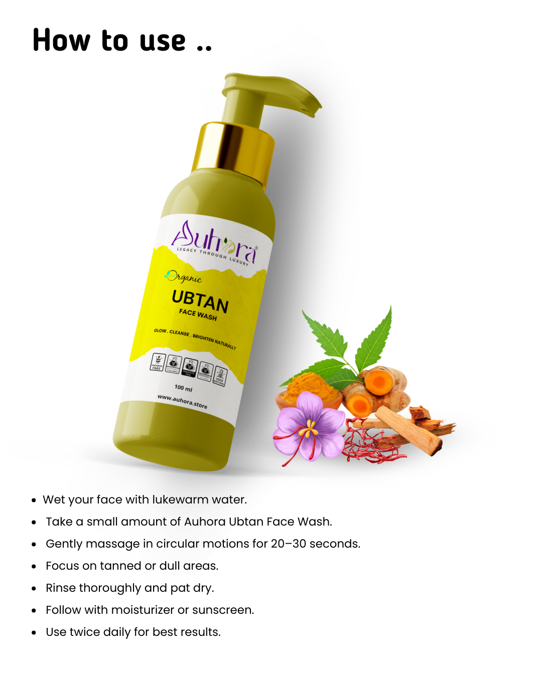 Auhora Ubtan Face Wash