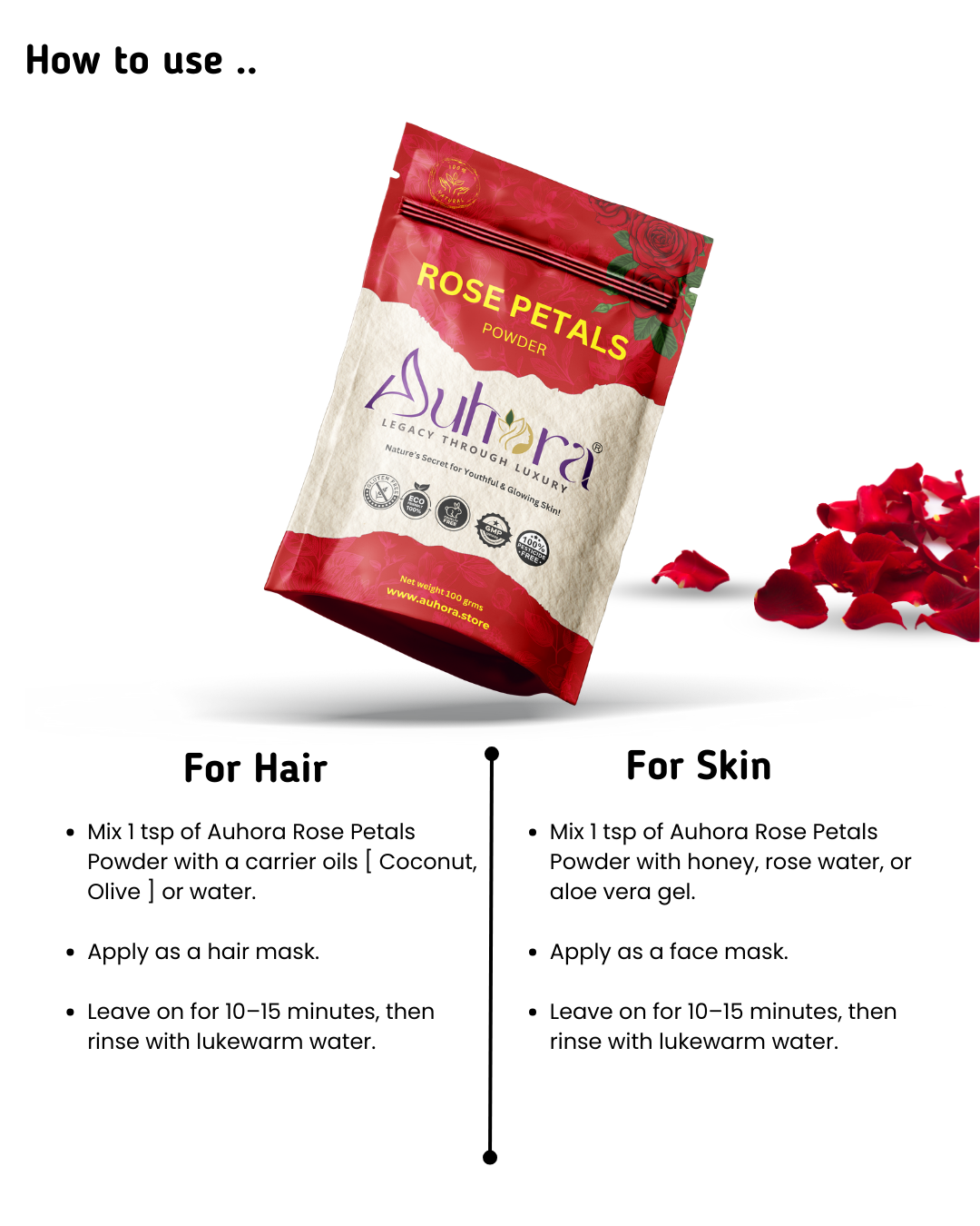 Auhora Rose Petal Powder
