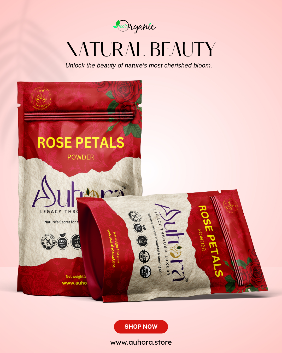 Auhora Rose Petal Powder