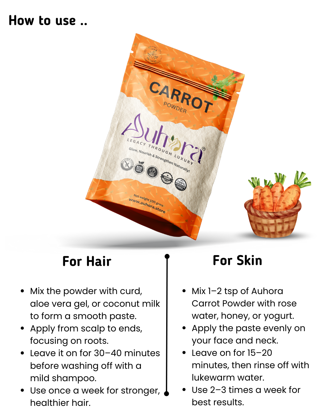 Auhora Carrot Powder