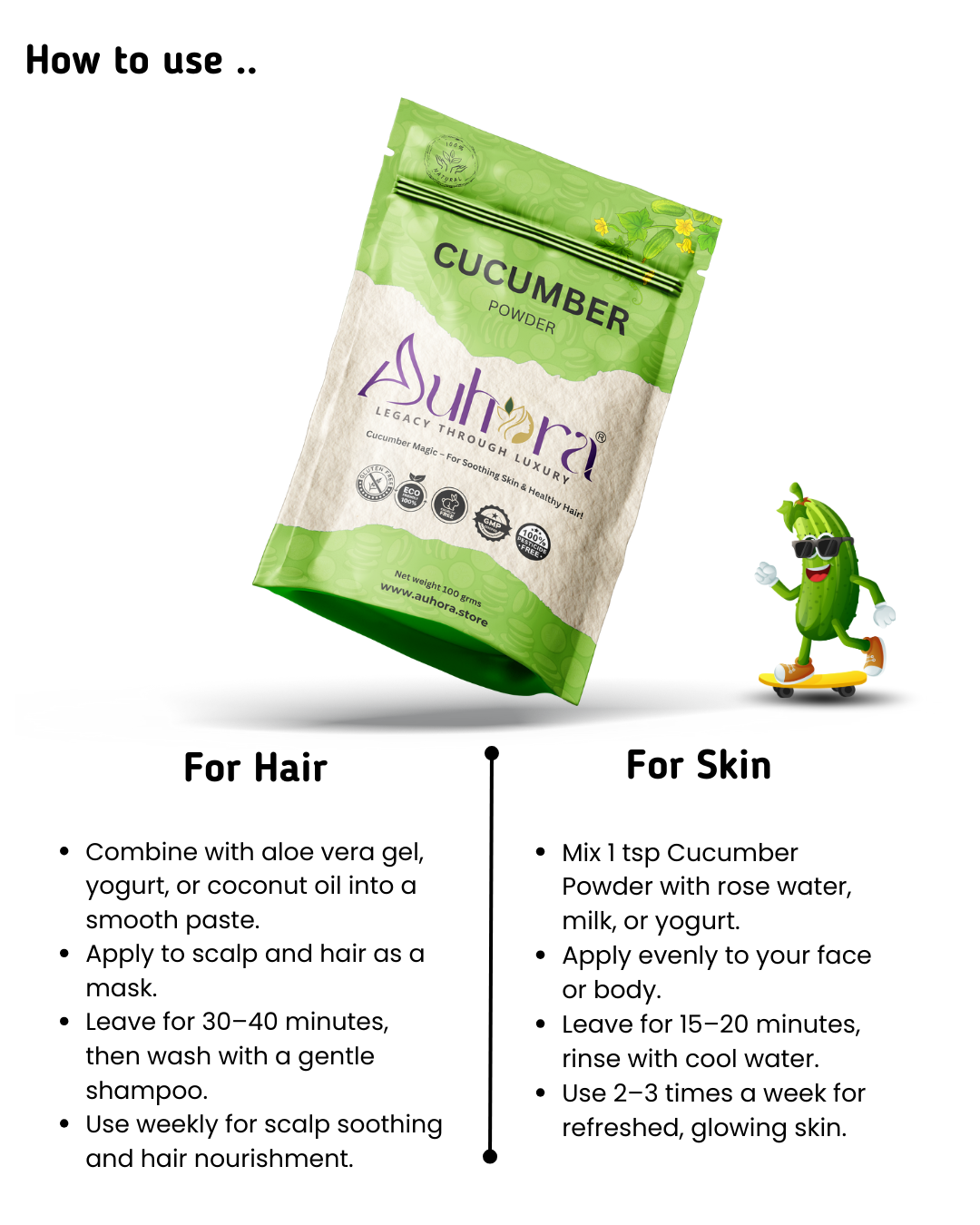 Auhora Cucumber Powder
