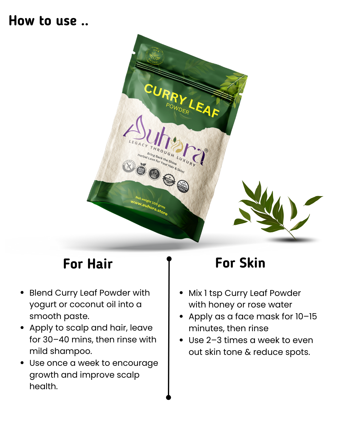 Auhora Curry Leaves Powder