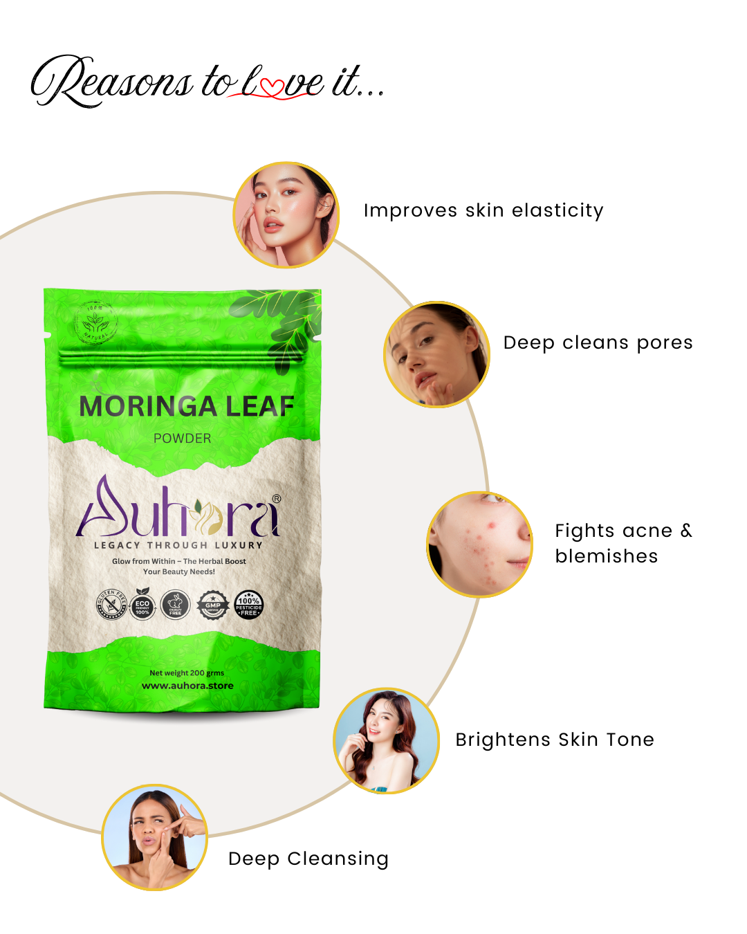 Auhora Moringa Leaf Powder
