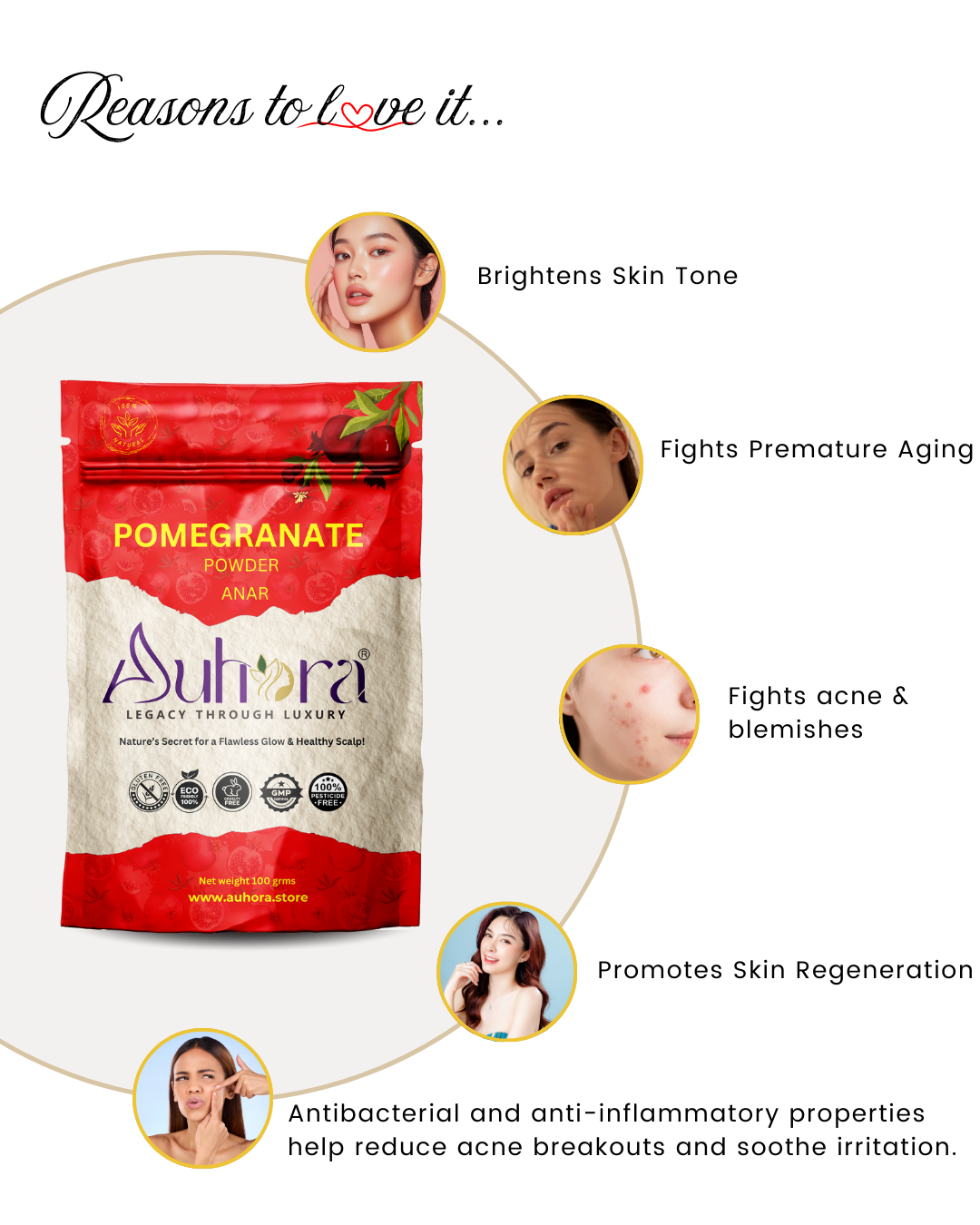 Auhora Pomegranate (Anar) Powder