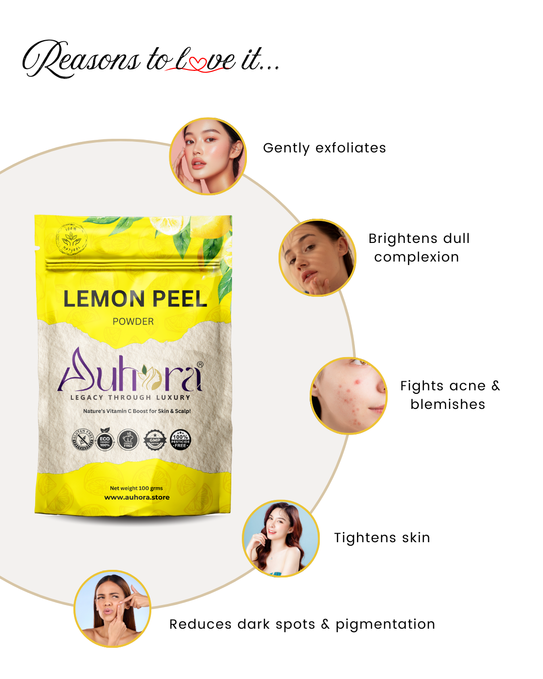 Auhora Lemon Peel Powder